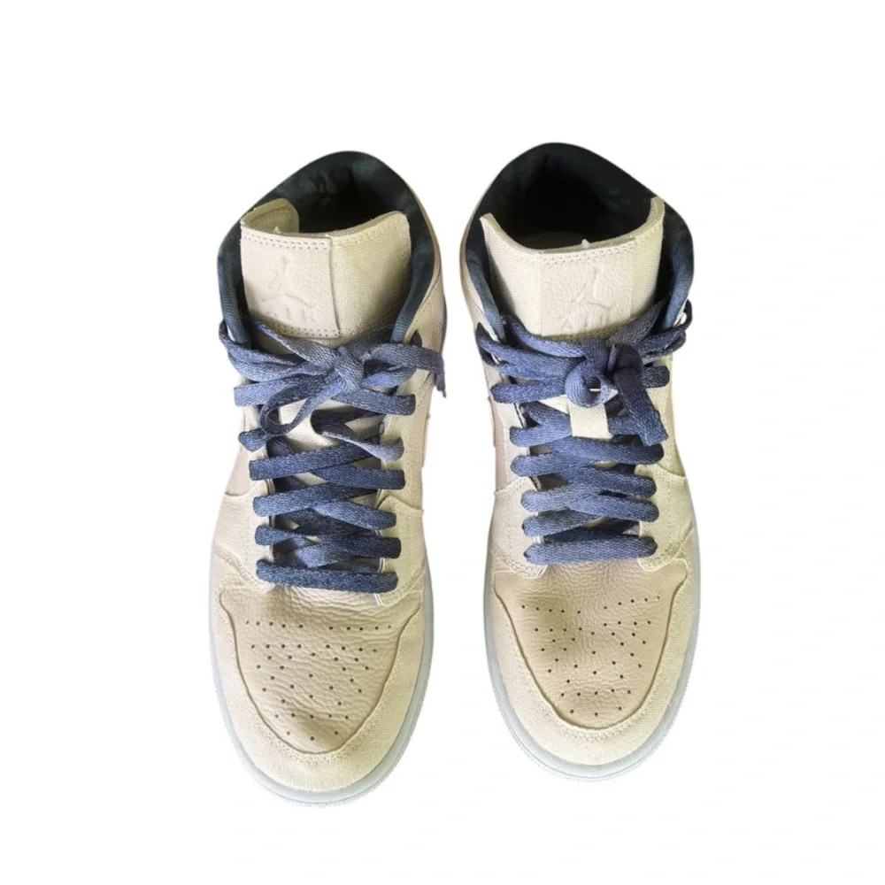 Nike Air Jordan 1 Mid SE Womens Size 8 Shoes Sanddrift Sail Navy DM9126-104